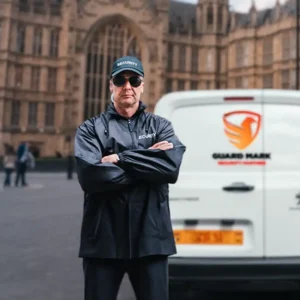 Our Mobile Patrol Security Guard is ready to go in response to alarm activation.