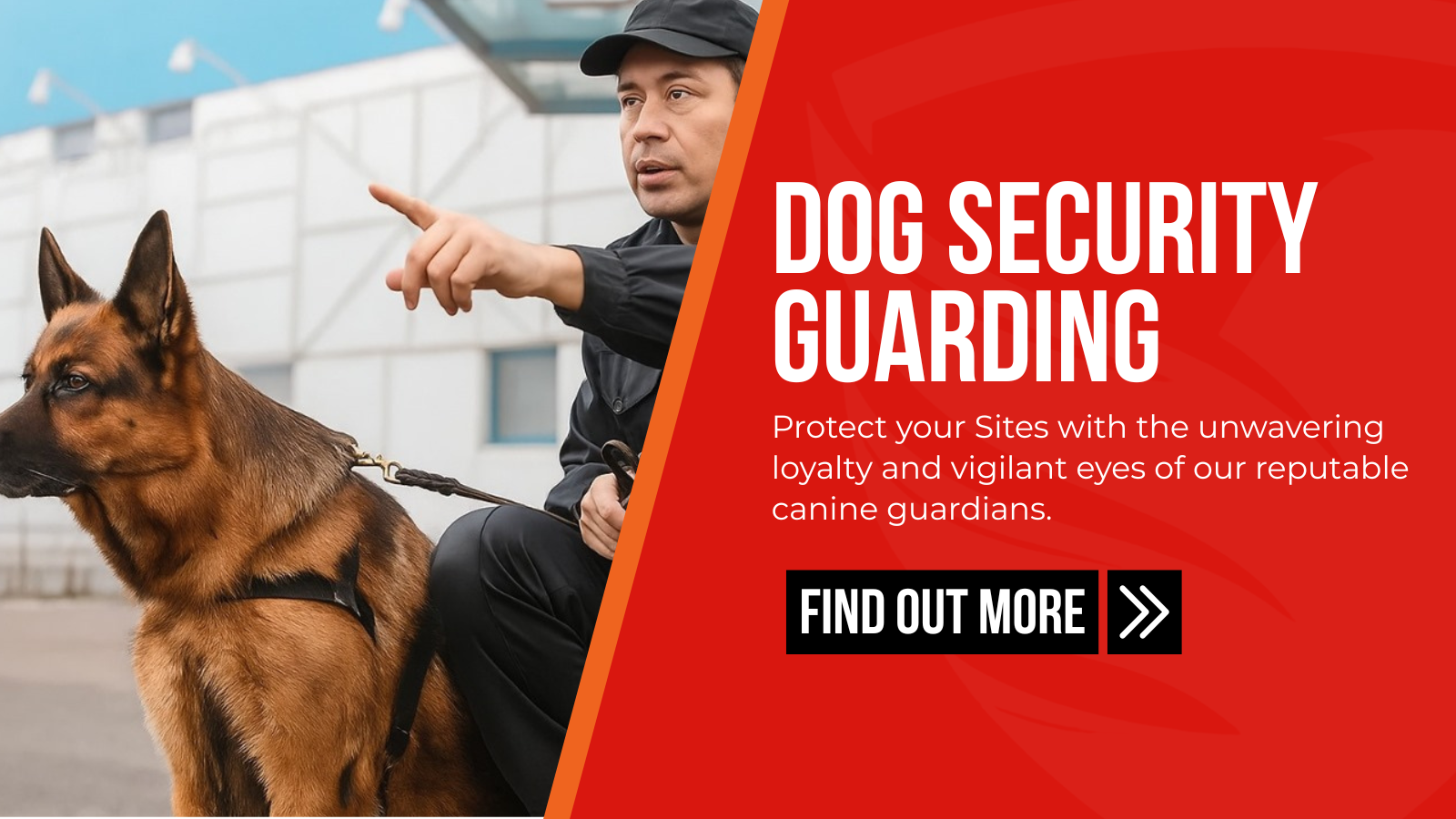 Dog Security K9 by guard mark security